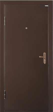 Дверь металл СПЕЦ PRO BMD (960*2050*45) прав ппу металл антик медь/мдф итал.орех 