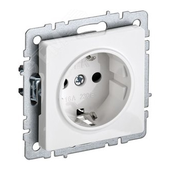Розетка BRITE с/з BR-R11-16-K01 механизм белый
