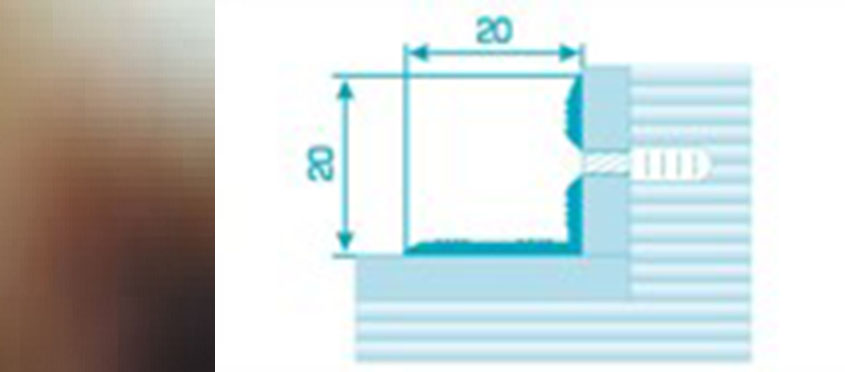 Порог ПУ 05-1 180 шир 20*20мм бронза 04 угол внутренний