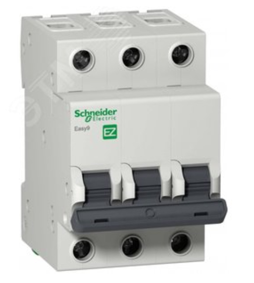 Выключатель автомат 3полюс 63А С 4.5кА Easy9 Schneider Electric EZ9F34363