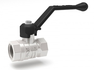 Кран шаровый 1 1/4 (Ду32) вн/вн ручка никель LD Pride