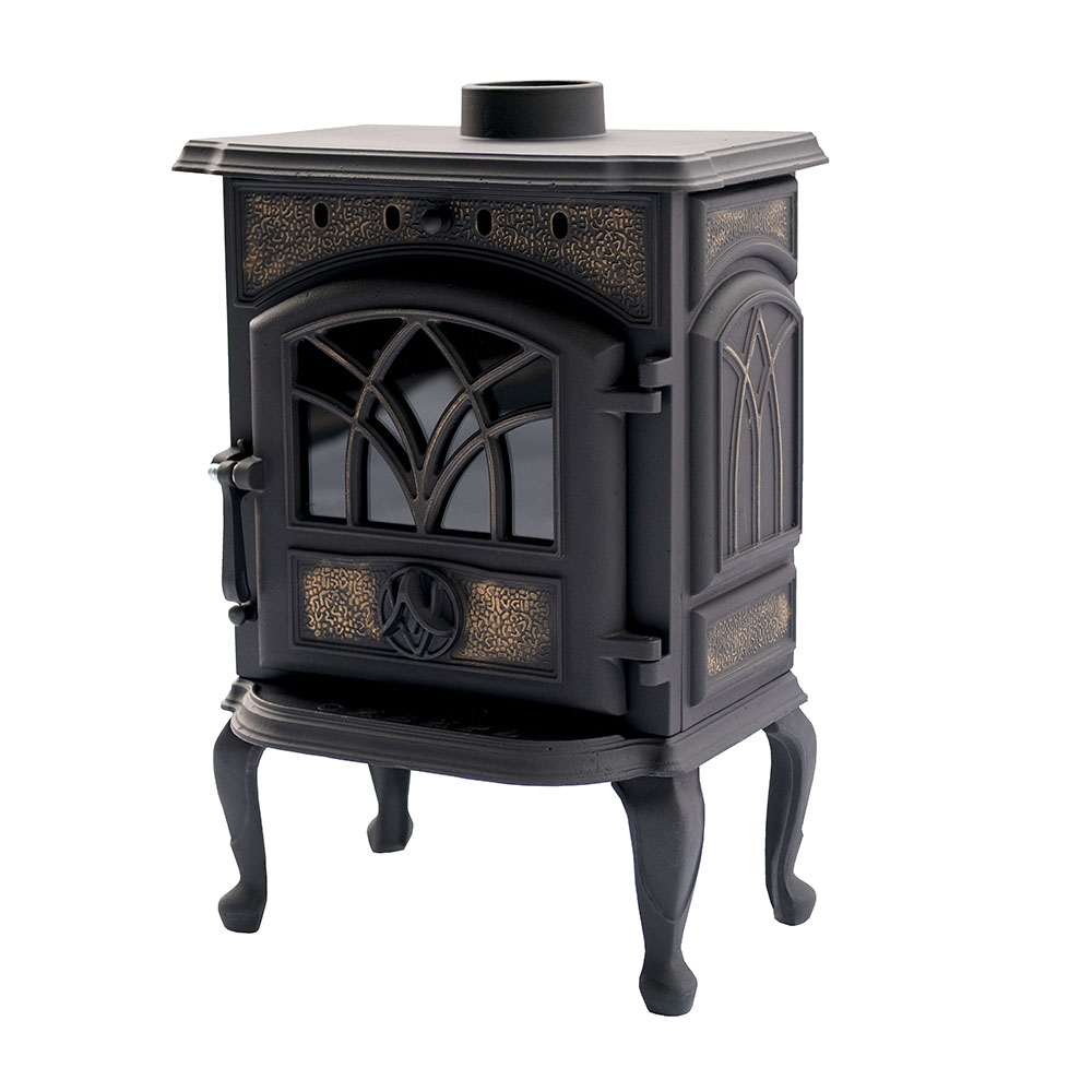 Печь-камин СИБИРЬ-7 чугун, 125м3, D115, НМК