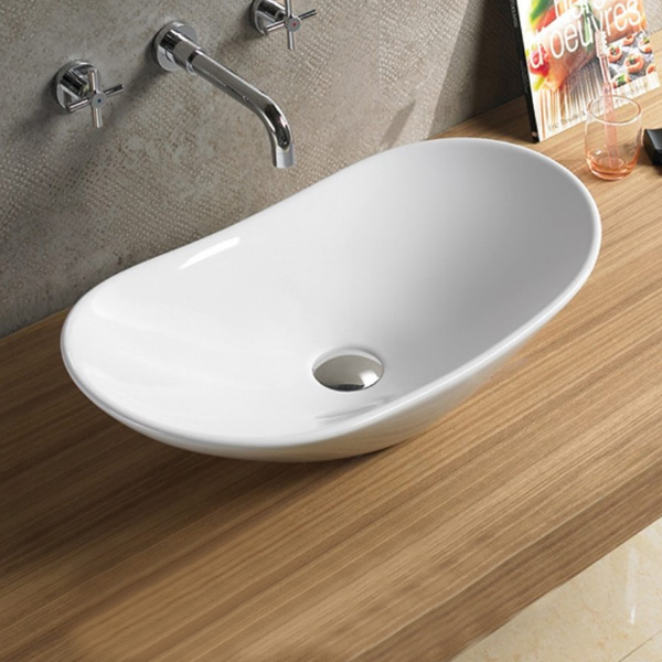 Умывальник 7811A белый для столешницы (620*340*145) COMFORTY