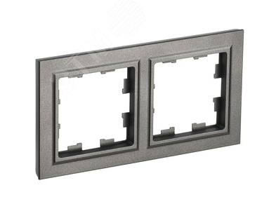 Рамка BRITE 2 поста BR-M22-K37 шампань