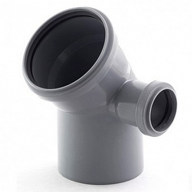 Отвод 110 х 45' с выходом на 50 (правый) ПП ПОЛИТЭК 