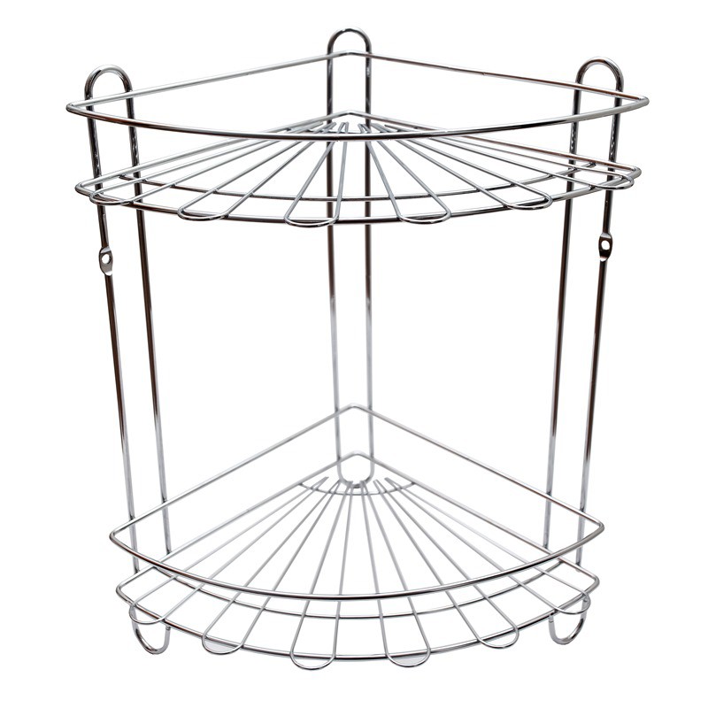 Полка 2-ярусная угловая решетка  222*222*335 (АЕ-435А) 