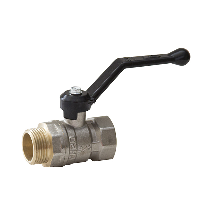 Кран шаровый 1" (Ду25) вн/нар ручка никель LD Pride