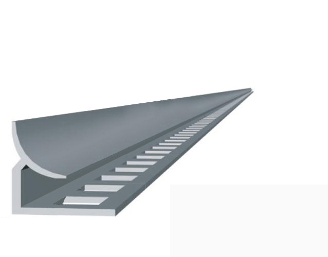 Профиль д/кафеля внутрен. ПВХ, 9-10 мм белый 2,5м 