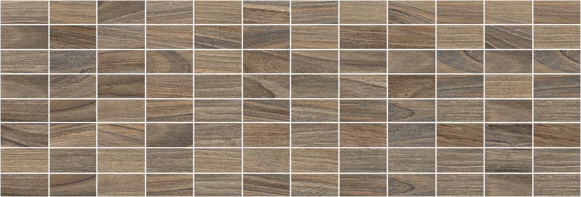 Плитка 200*600 Laparet Zen декор мозаичный коричневый ММ60066