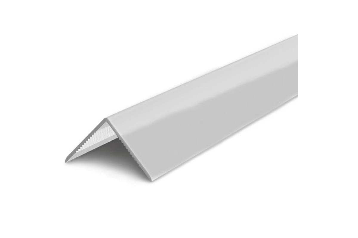 Угол пластик. светло-серый  22*22 мм  2,7м Деконика 002