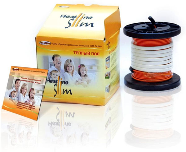 Теплый пол на катушке Heatline двужил. 55м (5,0-7,5м2) 900Вт HL-SL2-900 Россия