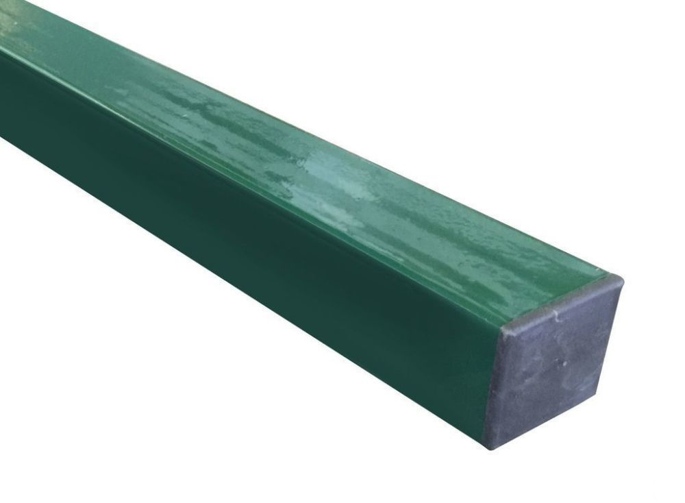 Столб 60х40 (оцинкованный) без отв. 2,5м зеленый (RAL6005) 