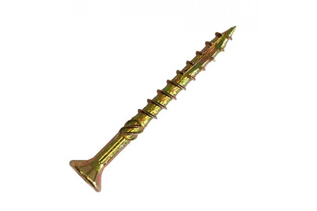 Саморез Torx25  80*4,5 Профес. по дереву, желт. потай, фреза, насечка д/отвода струж 04580Fh
