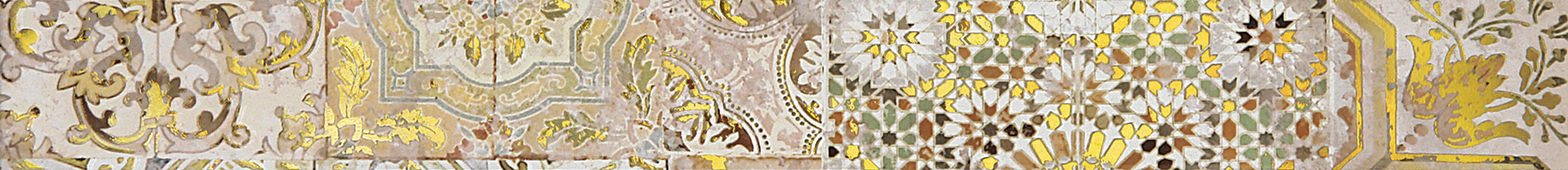 Плитка 600*65 GC Пэчворк бежевая бордюр