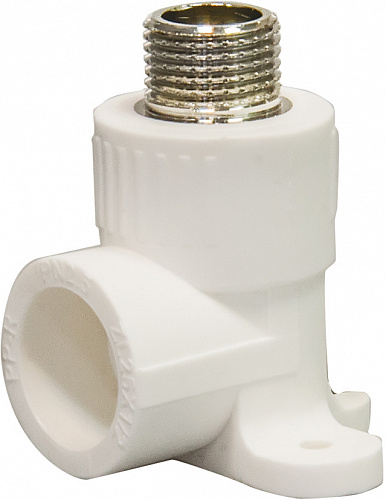 Угольник PP-R с крепл. н/р DN 20х1/2" EVER® plast