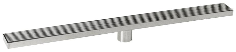 Трап САНАКС из нержавеющей стали 800*68 мм, линейный, вертикальный с сухим затвором (40050)