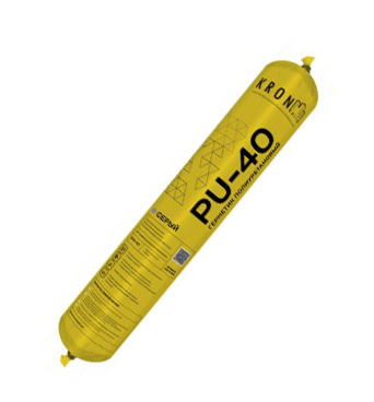 Герметик полиуретановый 600мл KRONbuild серый PU 40