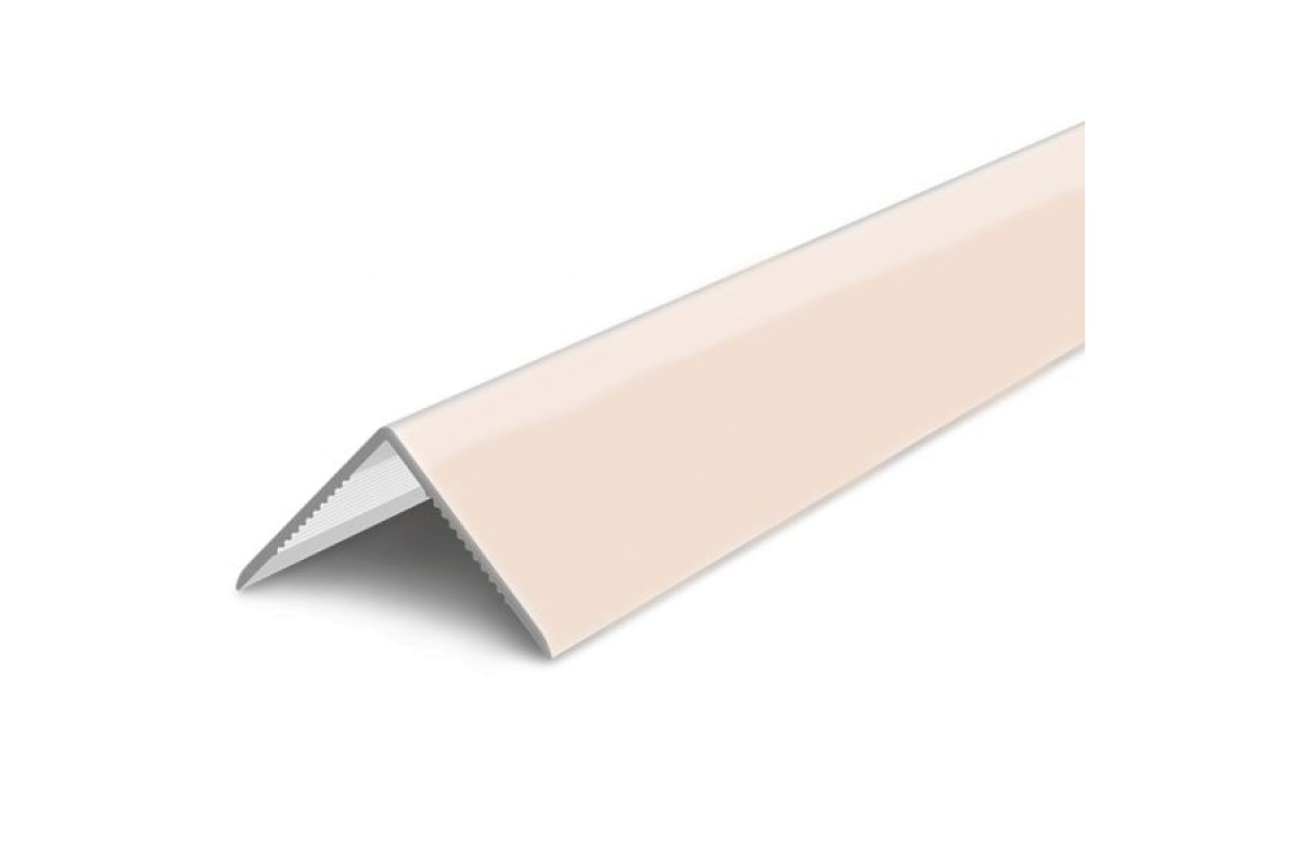 Угол пластик. светл.слоновая кость глянец  22*22 мм  2,7м Деконика 034-0