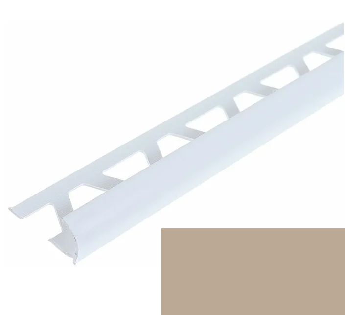 Профиль д/кафеля внешн ПВХ, 8 мм т/бежевый 2,5м, арт.013