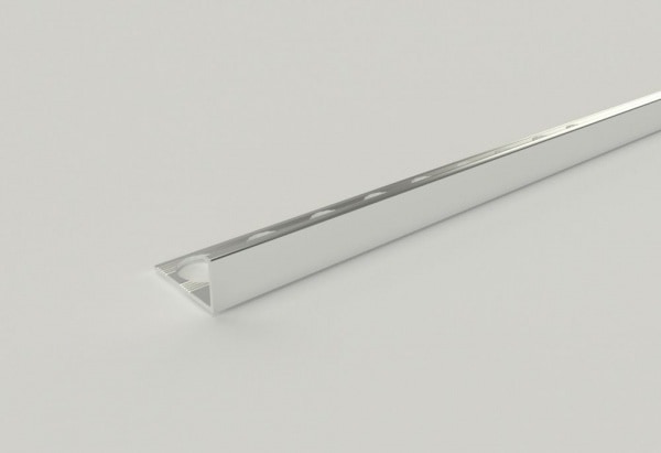 Профиль д/кафеля внешн алюминий, 12мм серебро 2,7м ПК 01-12