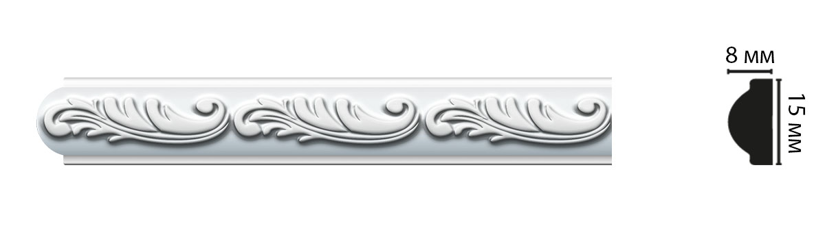 Дюропрофиль молдинг D130В (15*8*2000 )