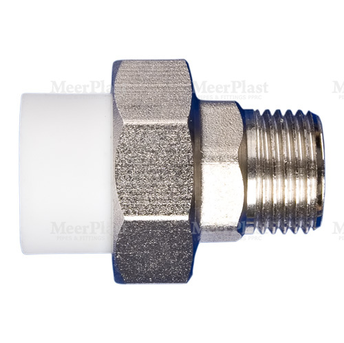 Муфта PP-R комб. разъемная нар/р DN 63х2" MeerPlast