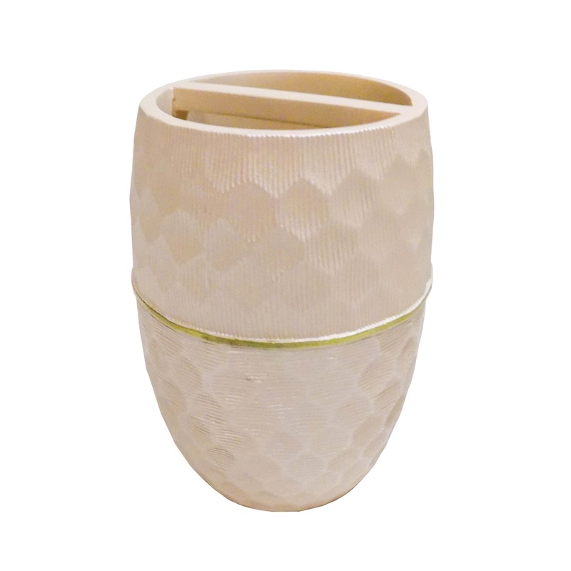 Стакан д/зубн. щеток "Жемчуг" полирезина 106153