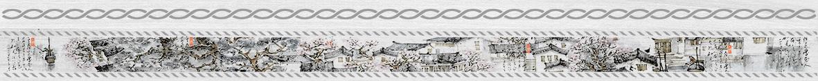 Плитка 60*600 Laparet Zen бордюр белый