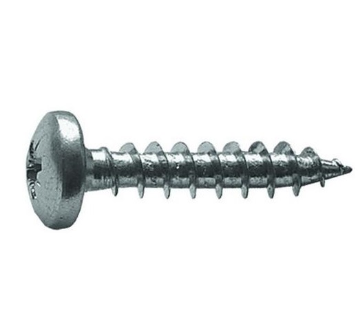 Саморез с полукруглой гол 40*4,5 универсальный, c насечк, оцинк HIMTEXfix 45040SCH