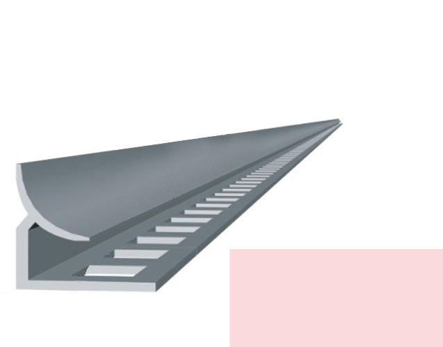 Профиль д/кафеля внутренн ПВХ, 9мм розовый светлый 2,7м №10