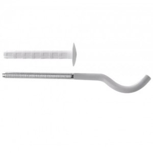 Кронштейн для чугунного радиатора анкерный с дюбелем 10*200 мм неокрашенный