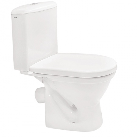 Унитаз-компакт"Алькор" антивсплеск, косой вып., 2/реж (дюр)  Сантек