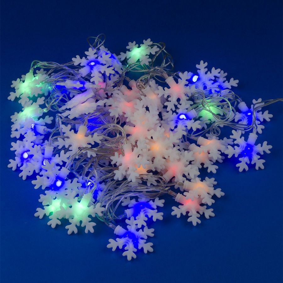 Гирлянда светодиод LED-снежинки ULD-S0700-050/DTA MULTI SNOWFLAKES-3, 7м, IP20, Uniel