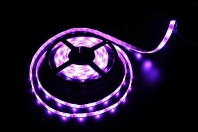 Лента светодиодная LED  7.2w/м IP65 RGB 10мм, катушка 5м, Многоцветная LC-5050-W-12RGB30