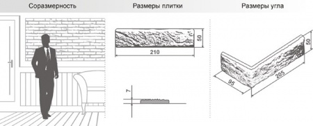 Декоративный кирпич "Бруклин" 192 угол 100*205-210*55-60 