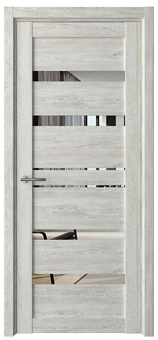 Дверн.полотно Дрезден Дуб нордик Экошпон  ДО 700 зеркало  