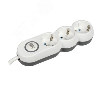 Удлинитель бытовой 3 розетки 5м Uno с/з с выкл 16А IEK WYP53-16-03-05-ZK