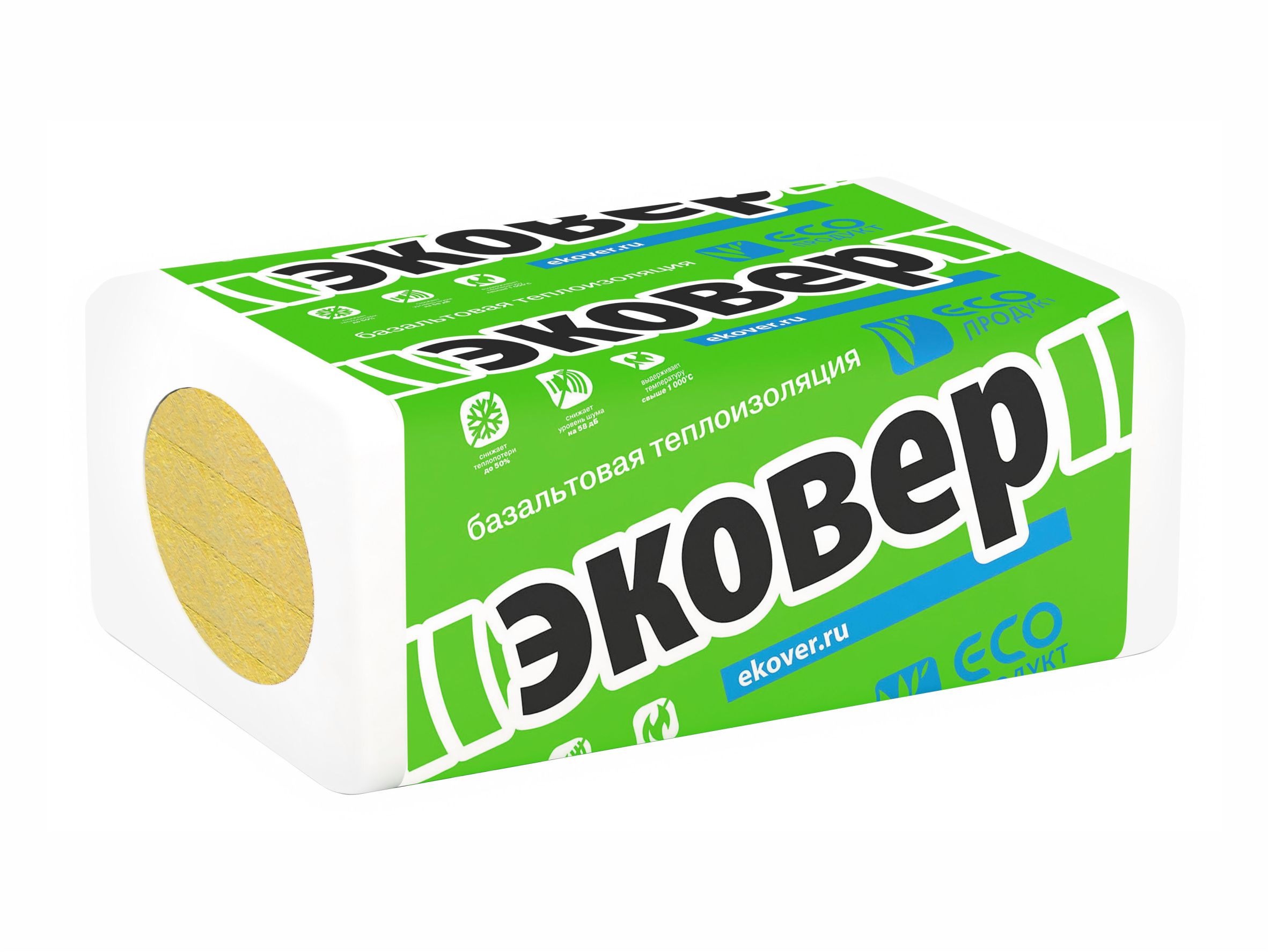 Минплита Эковер Вент-Фасад 1,0*0,6*0,05м(0,24м3, 4,8м2) до 70пл