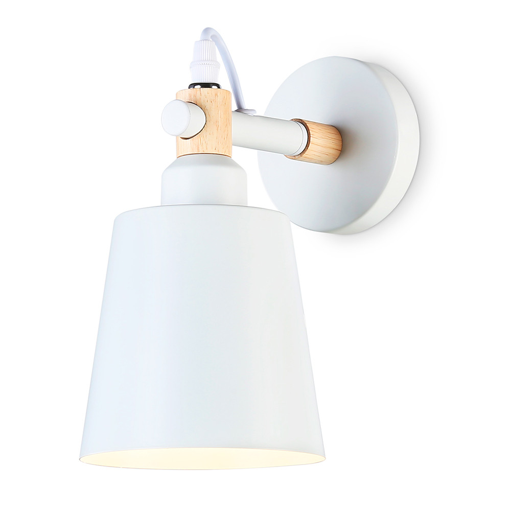 Светильник настенный TR82212WH/LW белый/св.дерево  Е27 40W 