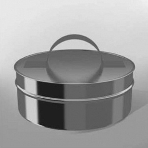 Заглушка сендвич ЗРТ-Р, D210мм, AISI 430/0,5мм ТиС