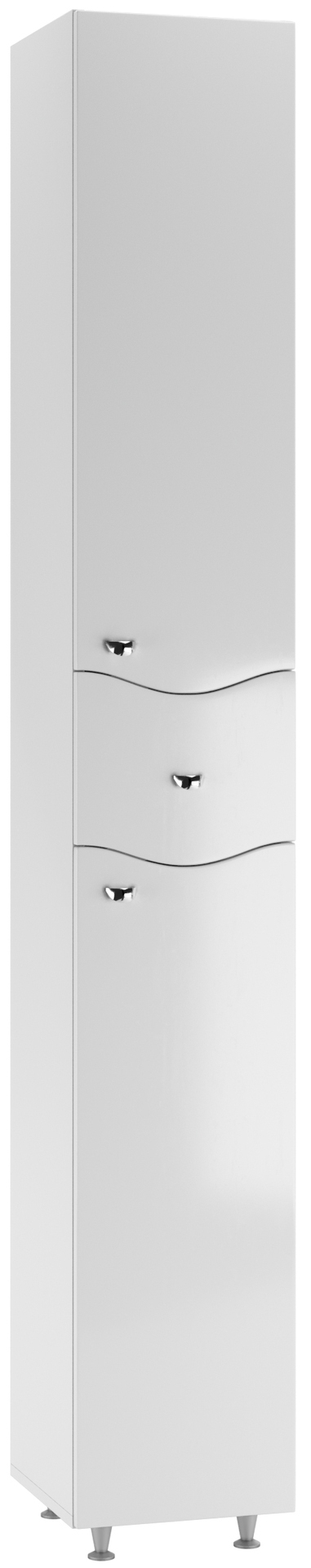 Мебель д/ванной пенал Волна 30см с верх. ящ. В1 правый Айсберг