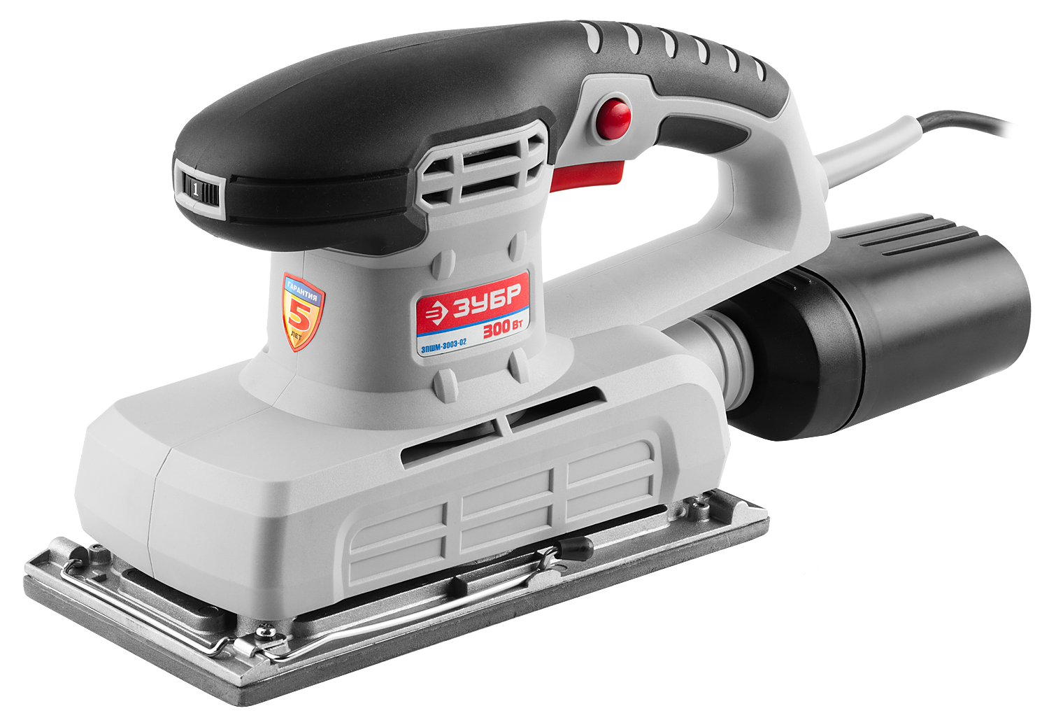 Шлифмашина вибрационная ЗПШМ-300Э-02 115х230мм, 300Вт, ЗУБР