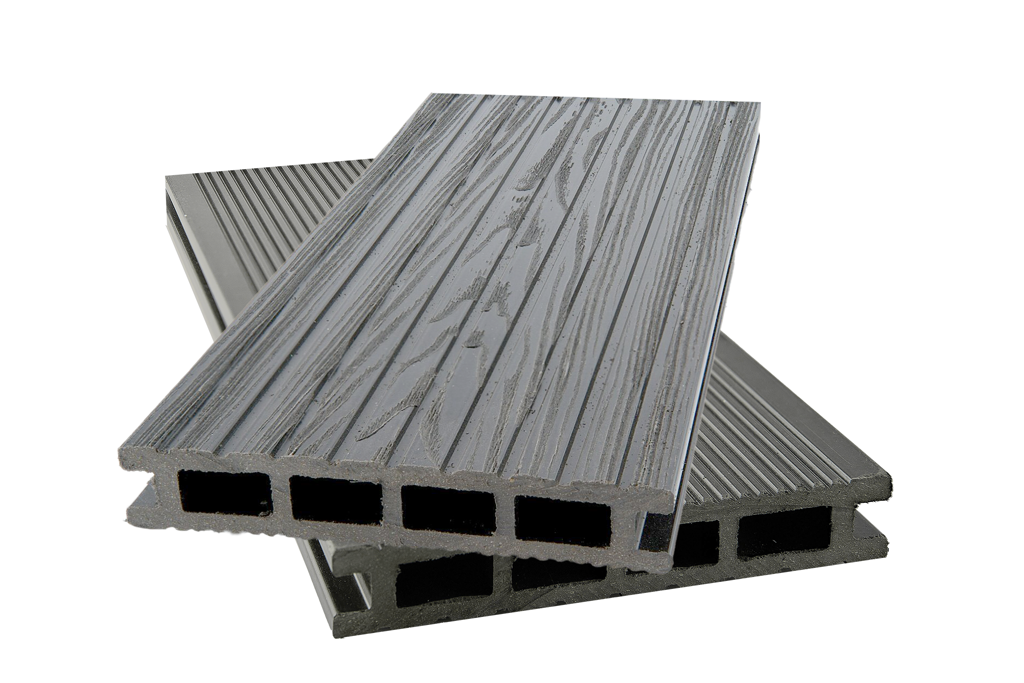 Террасная доска ДПК 26*150*4000мм TAVOLA ECO Винтаж 3D вельвет крупный серый 