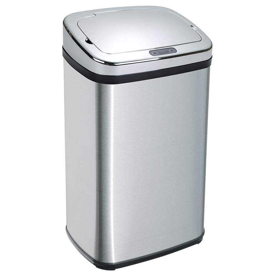 Корзина для мусора 20л сенсорная, нерж.сталь блестящ. Ksitex AGB-20S