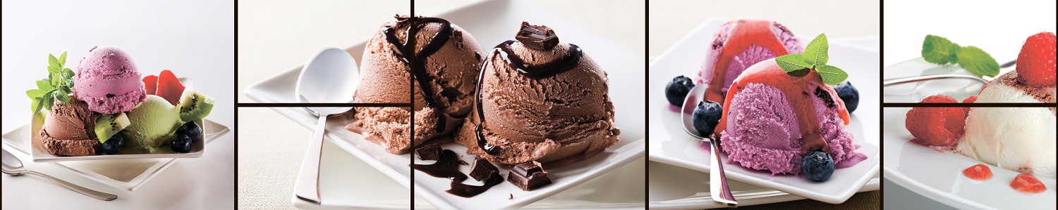 Фартук Листовая панель ПВХ Черничное мороженое 3,0м Ур.