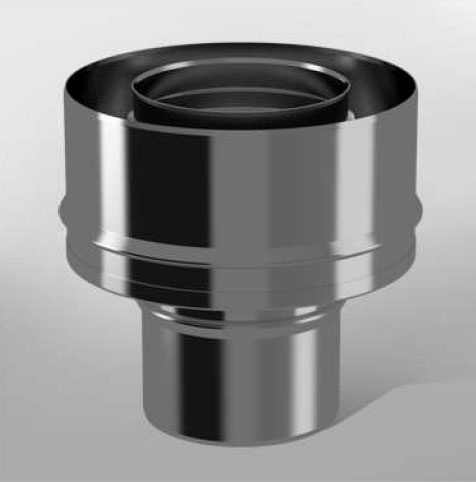 Переход моно/сендвич ПМТ-Р D120/180мм, AISI 430/0,8-430/0,5мм ТиС