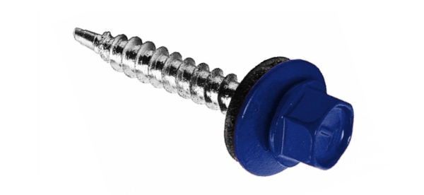 Саморез кровельный 5,5*19мм (5002) ультрамарин КР с ZP (по металлу)