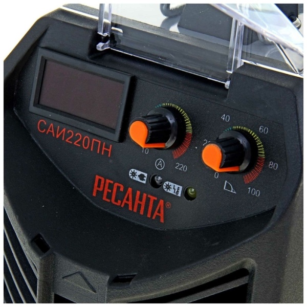 Сварочный аппарат инверторный САИ 220 ПН 10-220А, 6,0кВт, до 5мм, 140-240В Ресанта