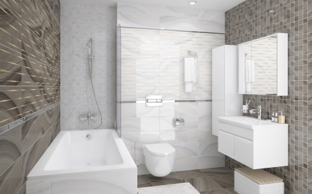 Плитка 200*600 Laparet Agat Lines декор кофейный