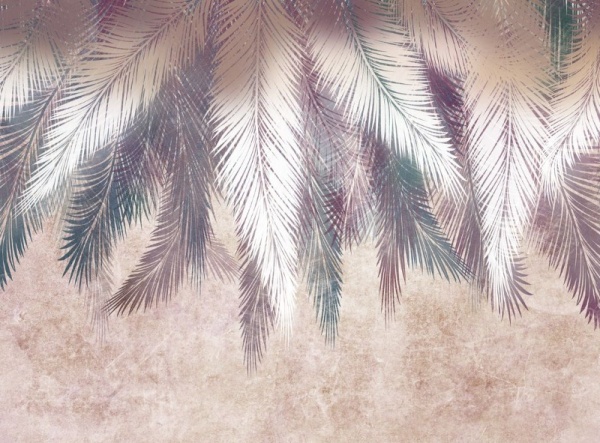 Фотопанно 3D TP-004 "Шаль из ярких листьев" (200*270) песок Рос